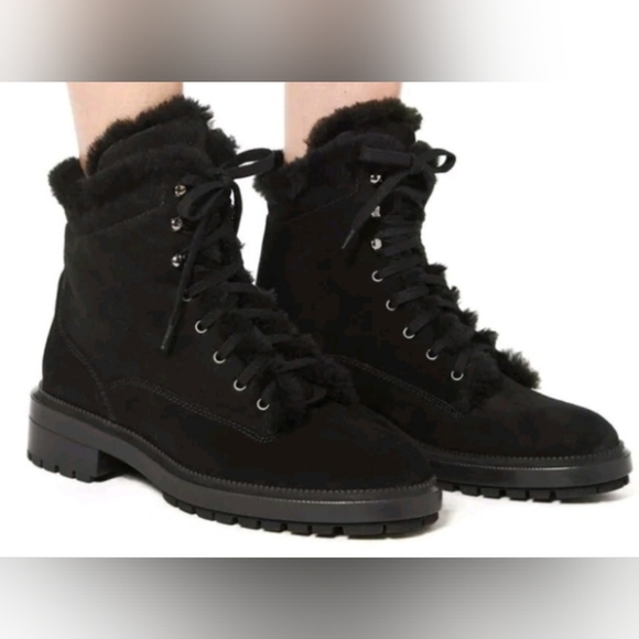 Aquatalia Shoes - Aquatalia Lenor Suede Shearling Boot sz 7